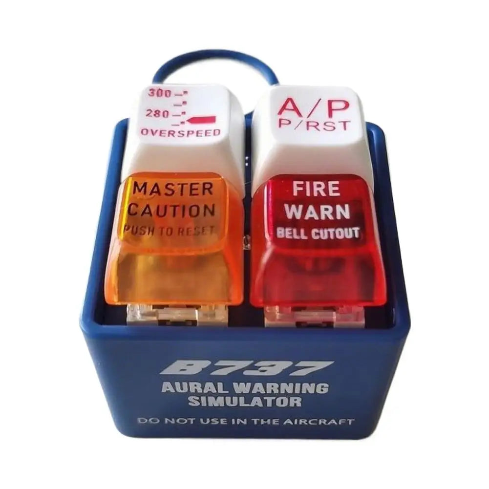 Boeing & Airbus Pilot Keychain – 737 EGPWS Warning Sound Simulator, Commercial Aircraft Car & Crew Gift