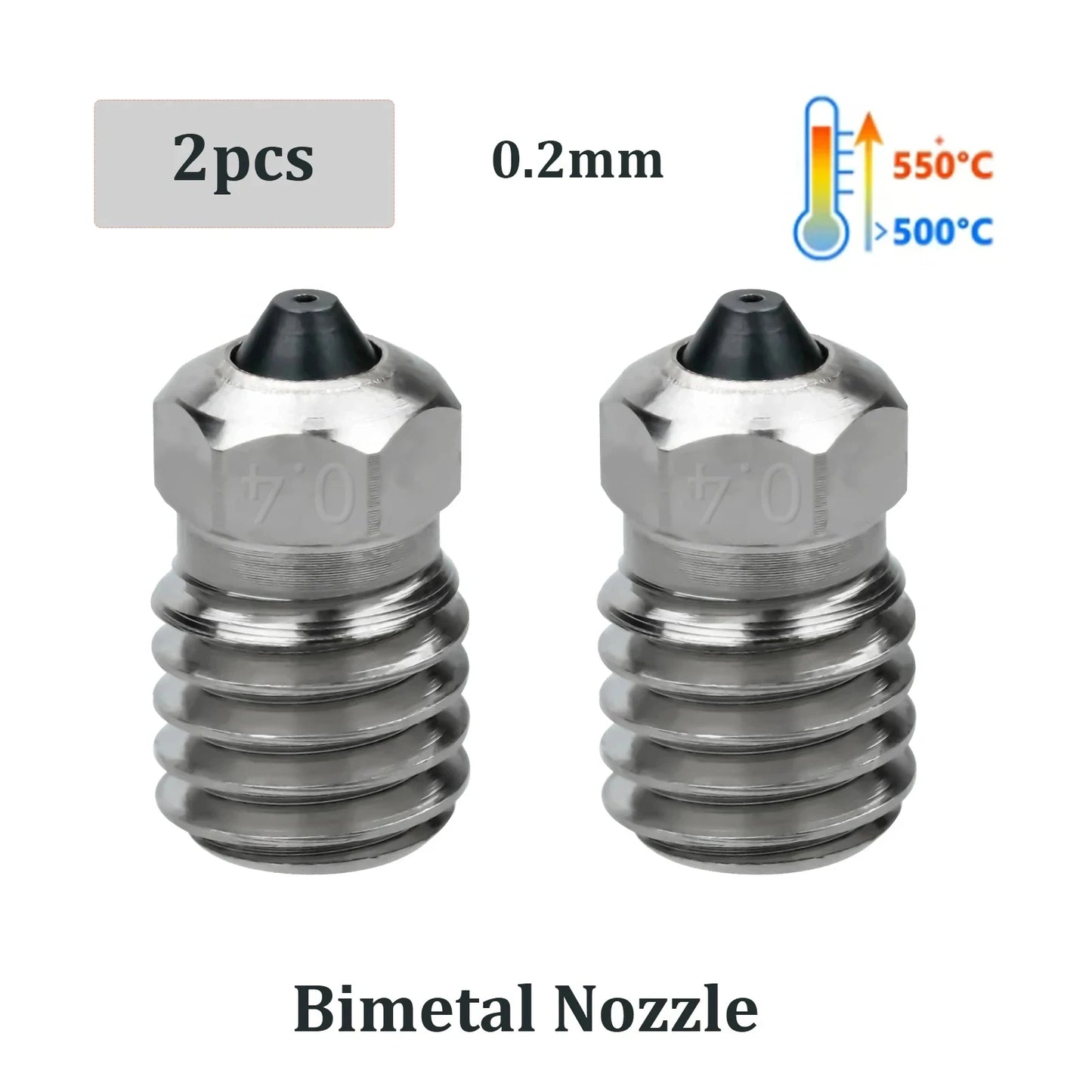 Flashforge Adventurer 5M/5M Pro Nozzle Kit - Quick Detachable Hotend Upgrade with Hardened Steel Printing Nozzle