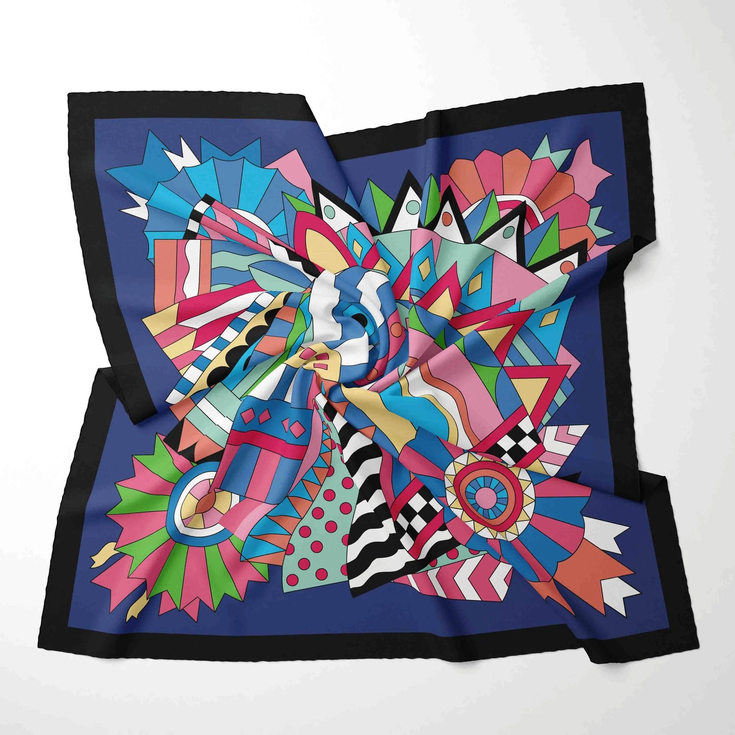 70x70cm Chiffon Square Scarf - 2025 Printed Foulard Neck & Hair Fashion Accessory for Women