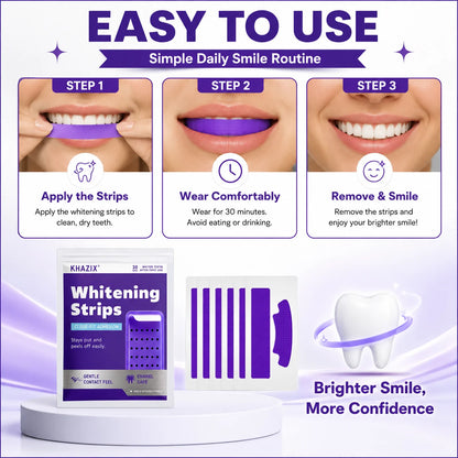 7-Piece Dental Care Strips - Daily Oral Hygiene Patches for Mouth Cleaning and Fresh Breath