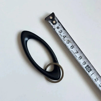 Zinc Alloy Mountaineering Carabiner Keychain – Multifunctional Belt Buckle Blackout
