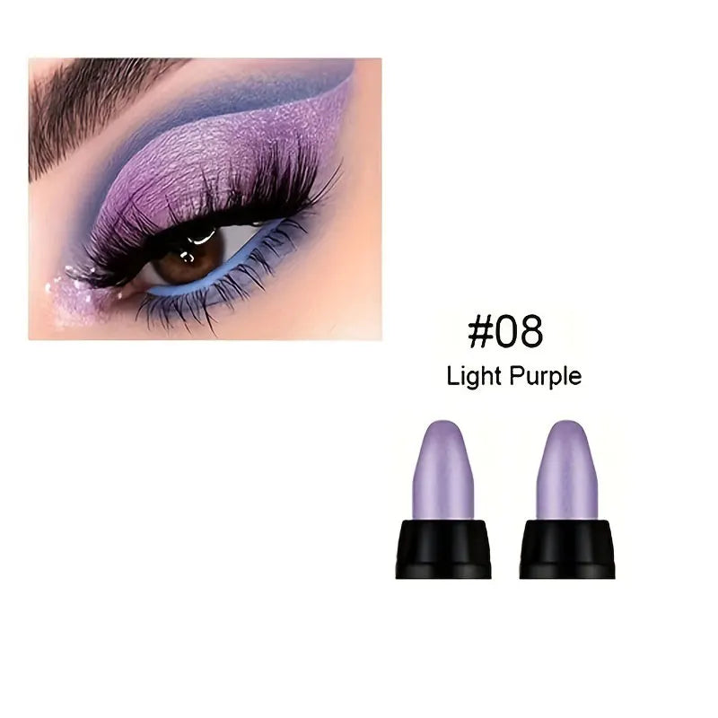 16 Colors Pearlescent Waterproof Eyeliner – Glitter, Long-Lasting & Non-Smudge Eye Makeup
