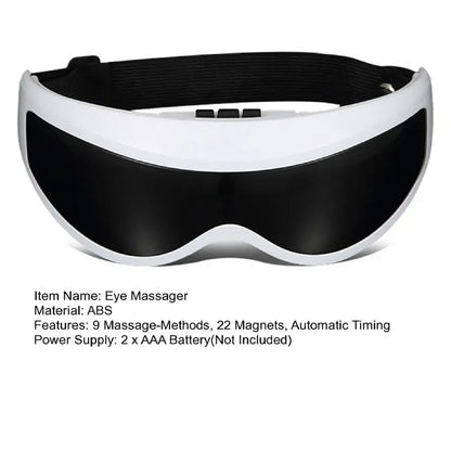 Electric Wireless Eye Massager Mask – Migraine Relief, Vision Improvement & Forehead Vibration Eye Care Glasses