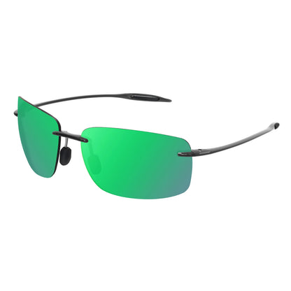 JULI Polarized Classic Sports Rimless Sunglasses – Ultralight Rectangle Frame for Men, Ideal for Fishing, Driving, UV400 Protection, Model MJ8009