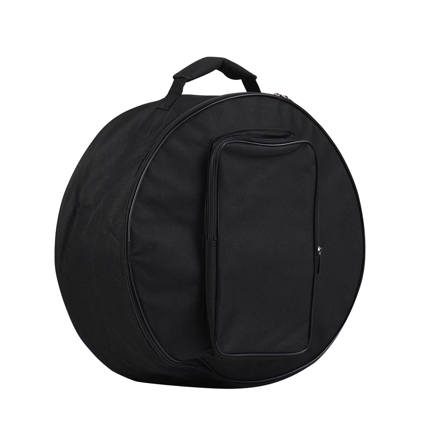 Compact Snare Drum Bag Backpack – Red Musical Instrument Case with Shoulder Strap and Exterior Pockets