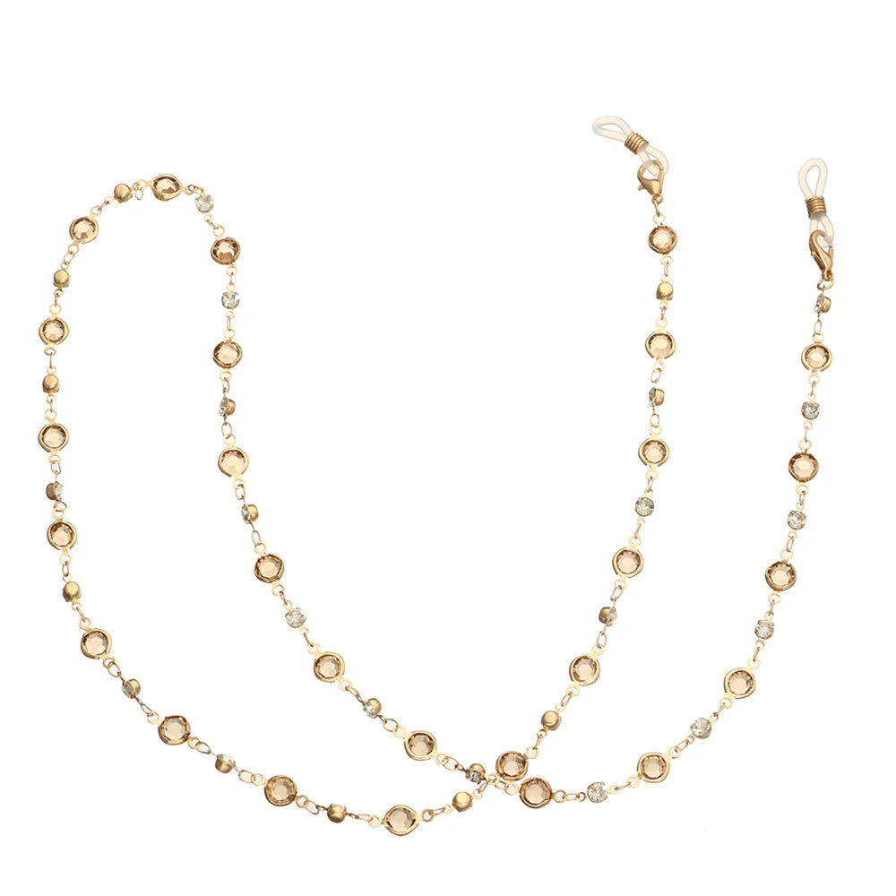 Women Pearl Star Eyeglass Chain - Fashion Beaded Sunglasses Holder Neck Strap For Reading Glasses