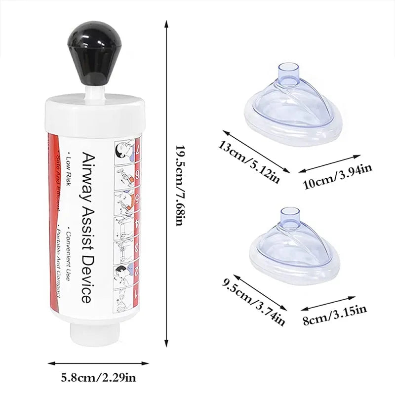 Upgrade Portable Anti-Choking Device - Essential Emergency Life-Saving Suction Vac for First Aid - Suitable for Kids and Adults
