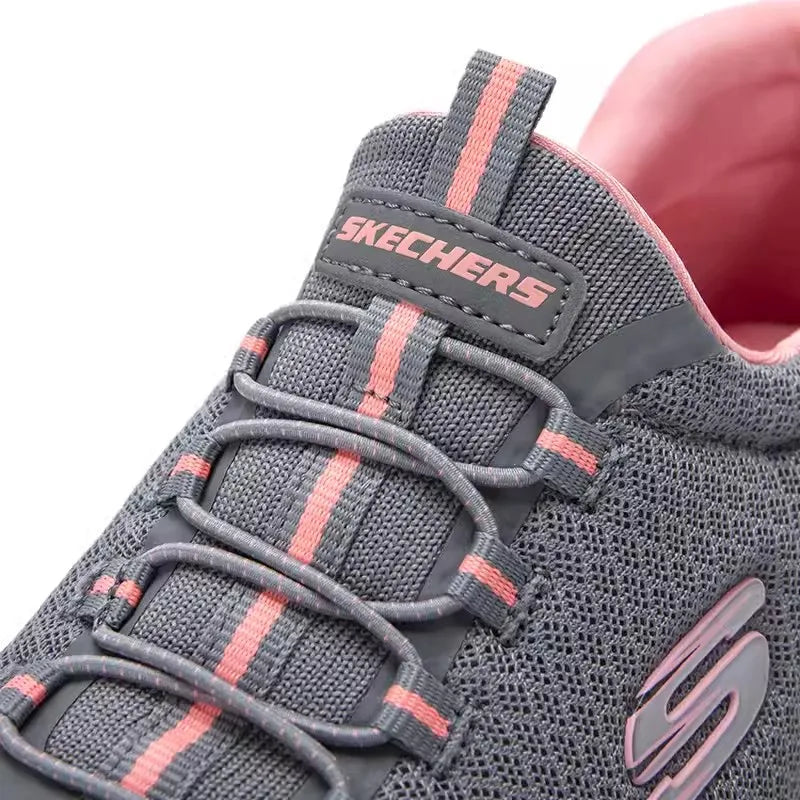 Skechers Women's Sneakers - Summer Breathable Mesh Running Shoes, Lightweight Cushioned Casual Jogging Shoes