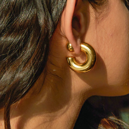 Fashion C-Shaped Earrings for Women – Unique High-End Trendy Jewelry