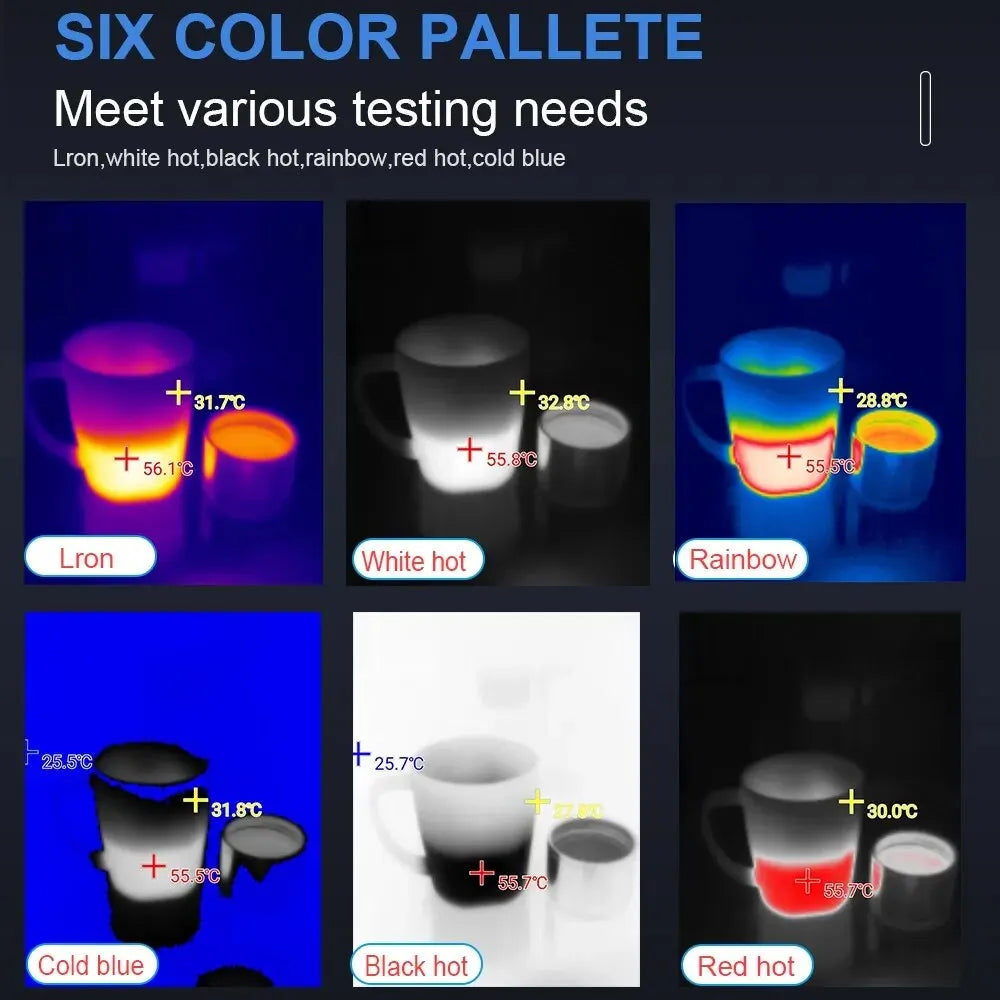 TOOLTOP T7 Android Thermal Imager – 256x192 Mobile Thermal Imaging Camera, Type-C, 25Hz for Solar Panel & Device Fault Detection