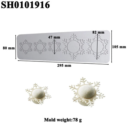 Christmas Silicone Cake Molds — Tree, Snowflake & Hat Shapes for Mousse, Chocolate & Holiday Baking