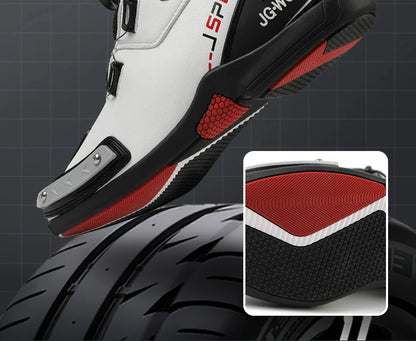 New Motorcycle Boots for Men & Women – Anti-Slip Winter Riding Sneakers for Bicycle, Mountain Racing & Road Speed, Autumn Ready