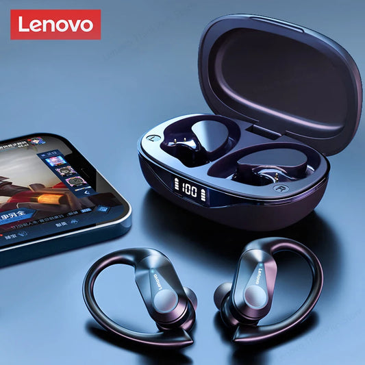Lenovo LP75 TWS Sports Earphones — Bluetooth 5.3 Wireless, Waterproof HiFi Stereo, Noise-Reducing Earbuds with Mic