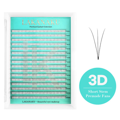 LAKANAKU 320 Fans Premade Volume Lashes – Fluffy Imported Material Eyelash Extensions, All Sizes