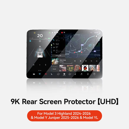 Tesla Model 3/Y Center Screen Protector - Matte Tempered Glass Anti-Glare Touchscreen Film