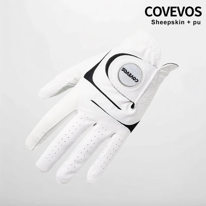 Premium PU and Lambskin Golf Glove - Soft, Comfortable Grip for Golfers