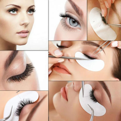 100 Pairs Eyelash Extension Eye Patches — Under-Eyelash Stickers for Lash Extensions and Eyelid Building Supplies