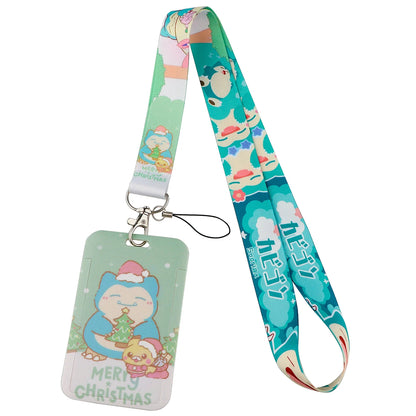 FI24 Japanese Anime Lanyard – Student Card & Badge Holder, Neck Strap for Phone, Subway & Access Cards, Gift for Kids