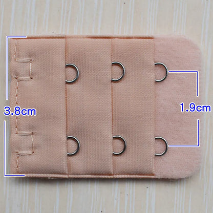 3.8cm 2-Hook Bra Extender Clip – Adjustable Back Belt Buckle for Women’s Underwear & Soft Bra Extension