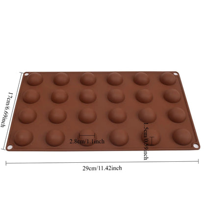 3D Ball Half-Sphere Silicone Mold — DIY Baking Tool for Pudding, Mousse, Chocolate, and Cake, Kitchen Accessories