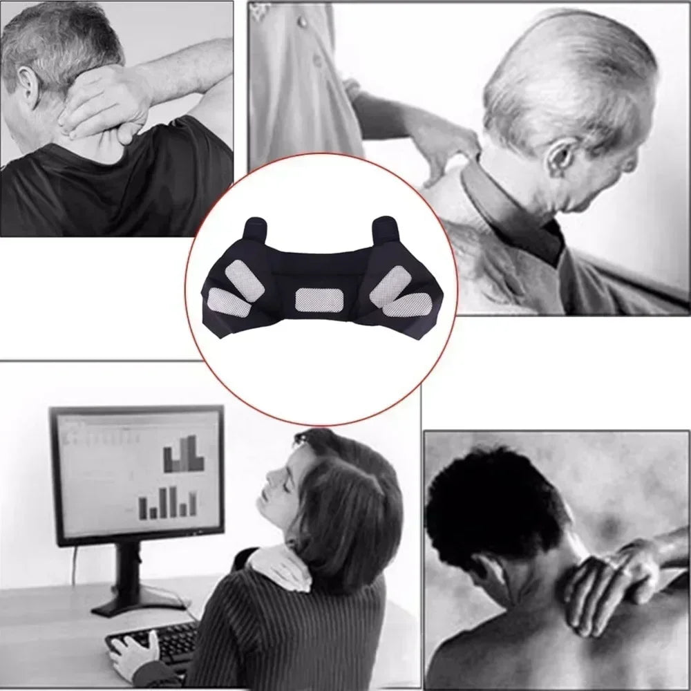 Double Shoulder Support Brace - Compression Shoulder Belt for Warmth & Support