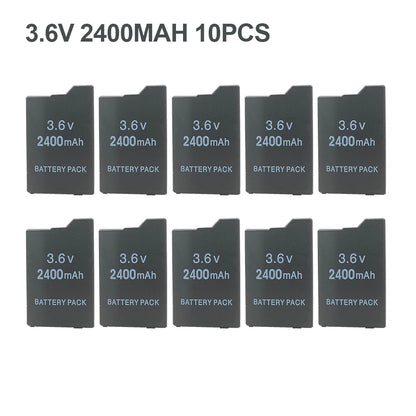 10PCS 3.6V 2400mAh Li-ion Rechargeable Battery for Sony PSP2000/3000