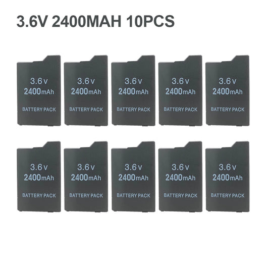 10PCS 3.6V 2400mAh Li-ion Rechargeable Battery for Sony PSP2000/3000