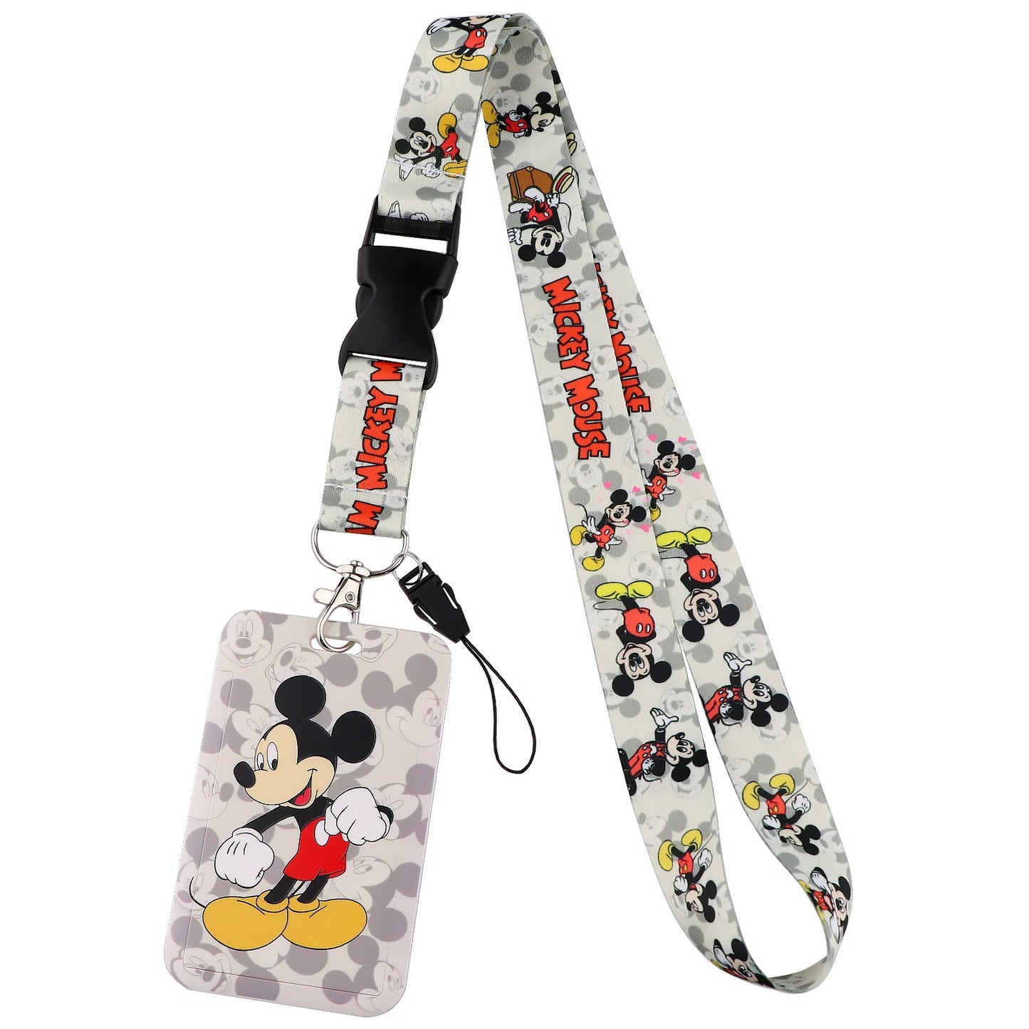 Cartoon Stitch Credential Holder Lanyard – Cute Neck Strap for Keychain, Pass & Credit Card Holder Accessories