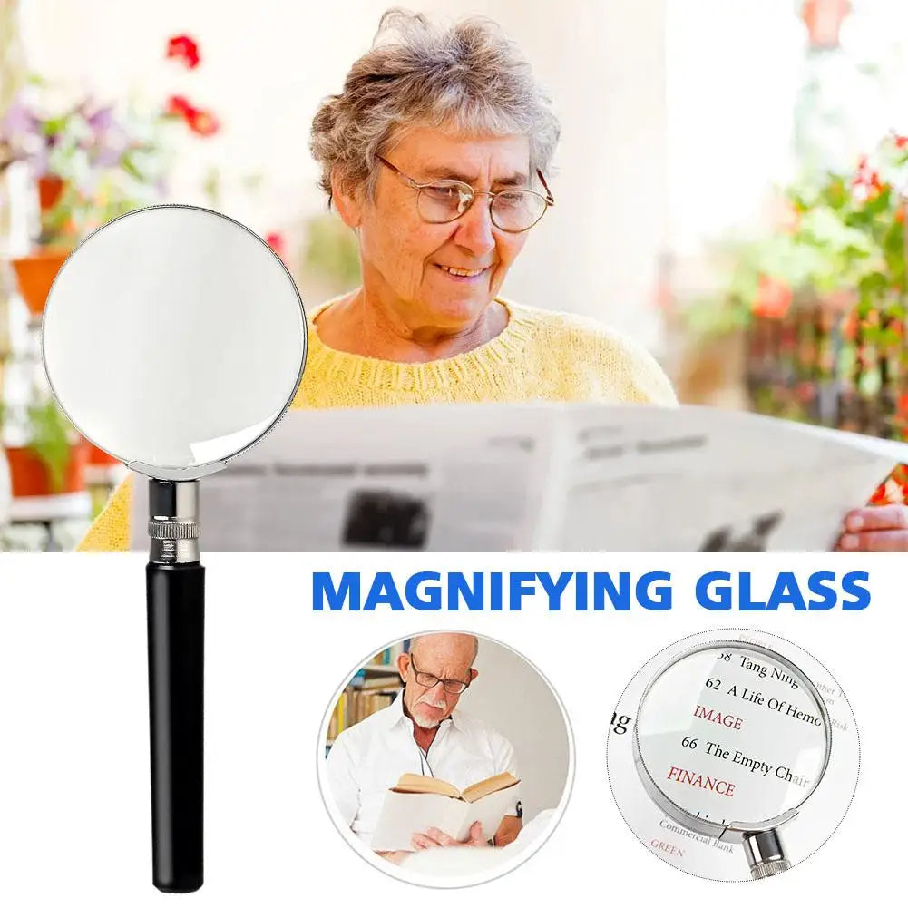 10X Professional Magnifying Glass Loupe – Jewelry, Coins & Stamp Reading Magnifier for Seniors, Kids & Detail Inspection