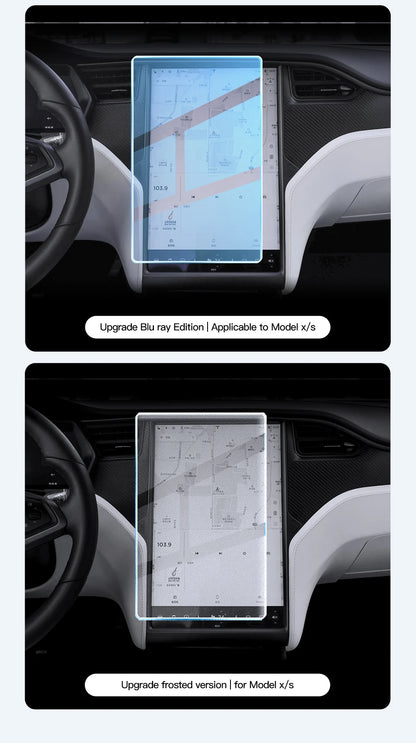 YZ Tempered Glass Screen Protector for Tesla Model 3 Y X 2021-2023 – HD Center Control Protection Film Accessory