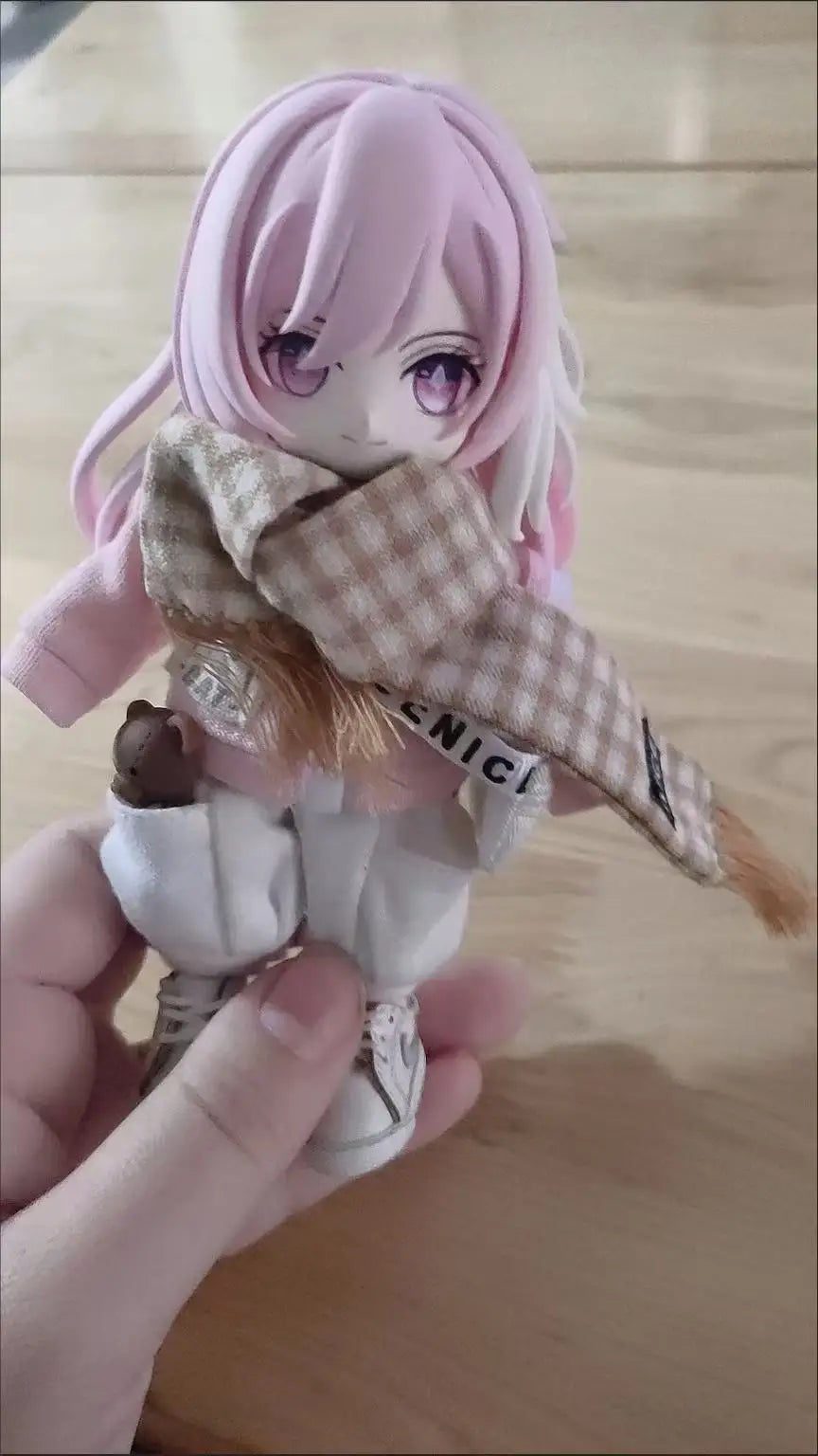 17cm Labubu V1/V2 Crossbody Bag for BJD Dolls – Cute 1/6, 1/8, 1/12 Doll Accessories & Waist Belt Bag Gift