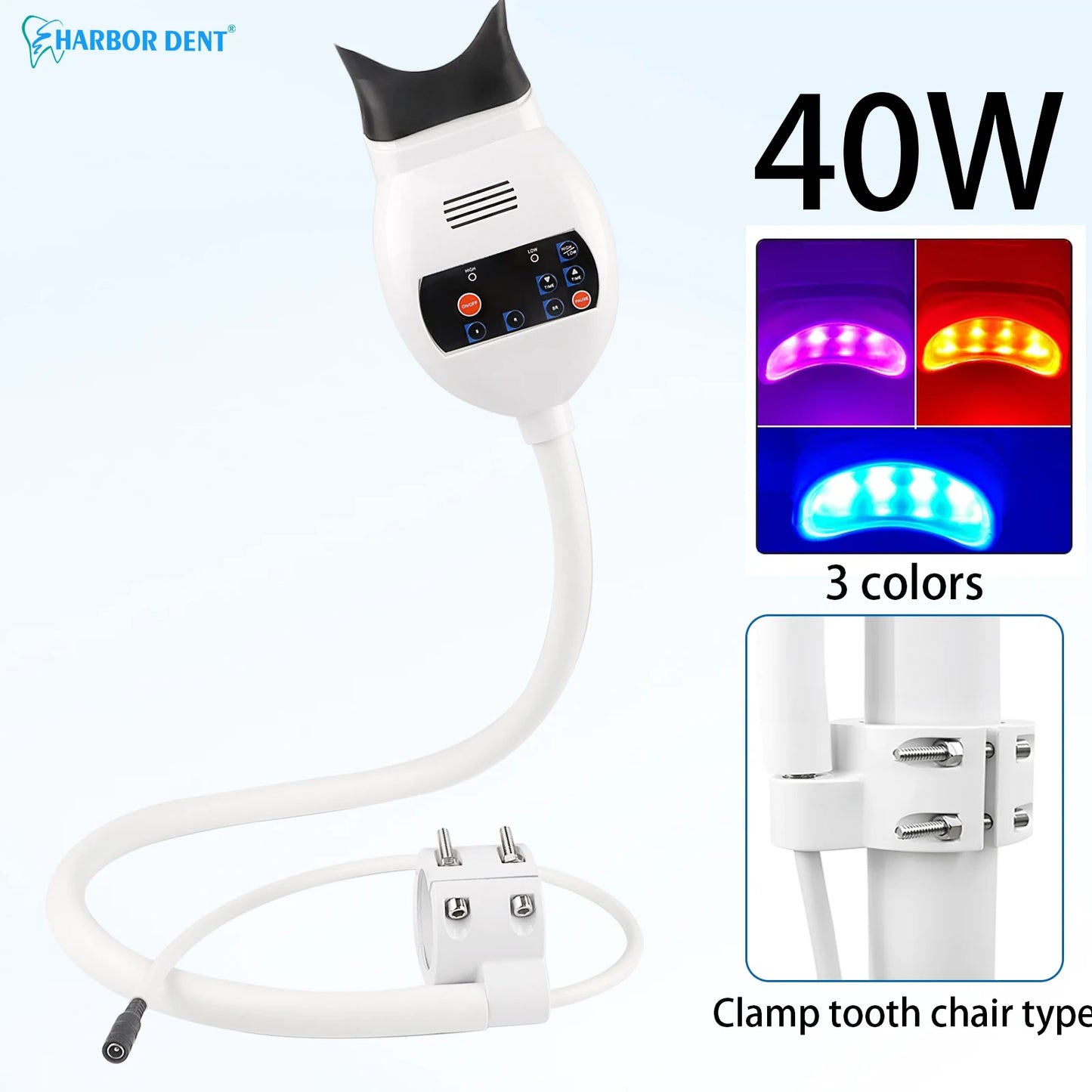 Dental LED Cold Light Whitening Lamp – 3 Color Tooth Bleaching Accelerator Device for Professional Chair Equipment