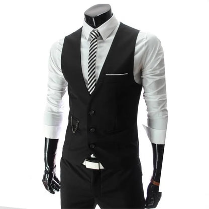 2023 New Arrival Men's Dress Vest - Slim Fit Suit Waistcoat, Casual Sleeveless Formal Business Jacket