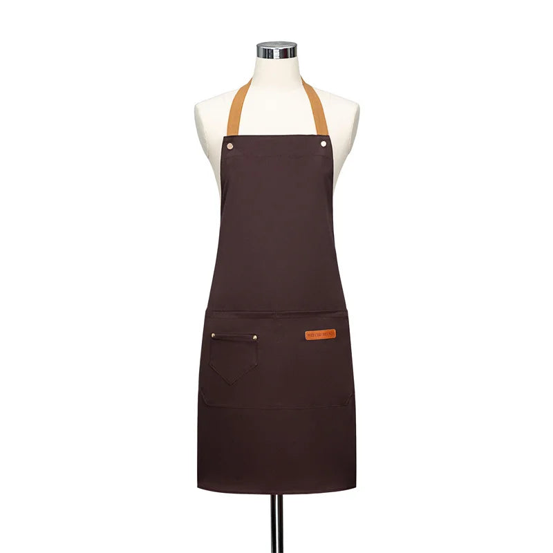 Waterproof Halter Apron – Unisex Kitchen Apron for Men & Women, Salon, Barbecue, Cleaning, Nail, and Roast Mandiles
