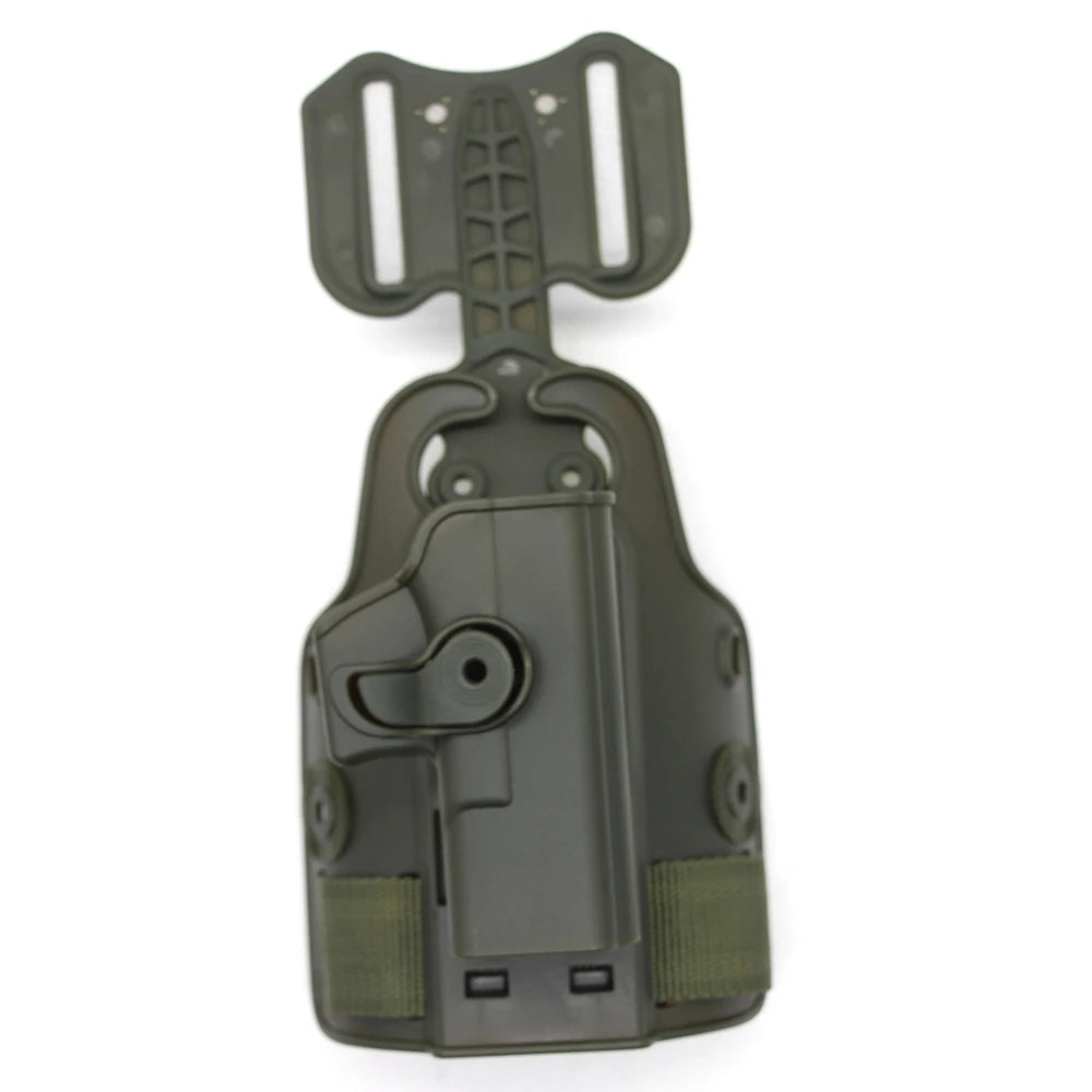 Outdoor Tactical Thigh Drop Leg Holster - Compatible with Glock 17, Beretta M9, Colt 1911, PX4 Storm for Hunting