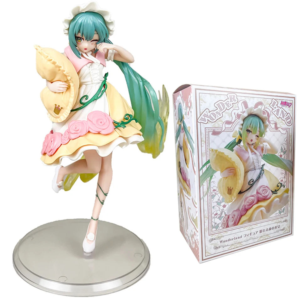 20CM Anime Hatsune Miku x Cinnamoroll Figure – Collectible Decorative Model, Kawaii Gift for Kids