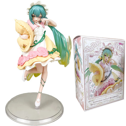 20CM Anime Hatsune Miku x Cinnamoroll Figure – Collectible Decorative Model, Kawaii Gift for Kids