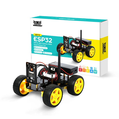 4WD ESP32 Smart Robot Car Kit - WiFi Camera Arduino Programming & Coding Learning Robot