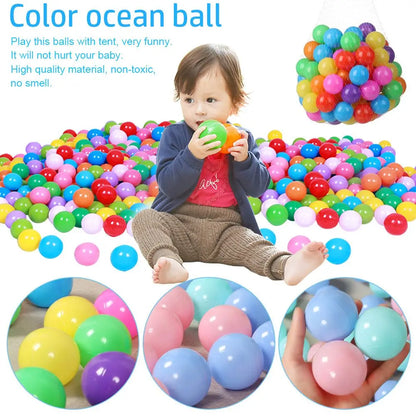 100PCS Colorful Soft Water Balls – Outdoor Sport Pool & Ocean Wave Toys, Eco-Friendly Stress Relief Air Balloons for Babies & Children
