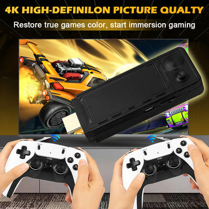 NEW 128GB X9 PRO Retro Game Console — TV Video Game Stick with 45+ Emulators for PS1, PSP, NDS, N64 & 40,000+ Games, 2.4G Dual Controllers