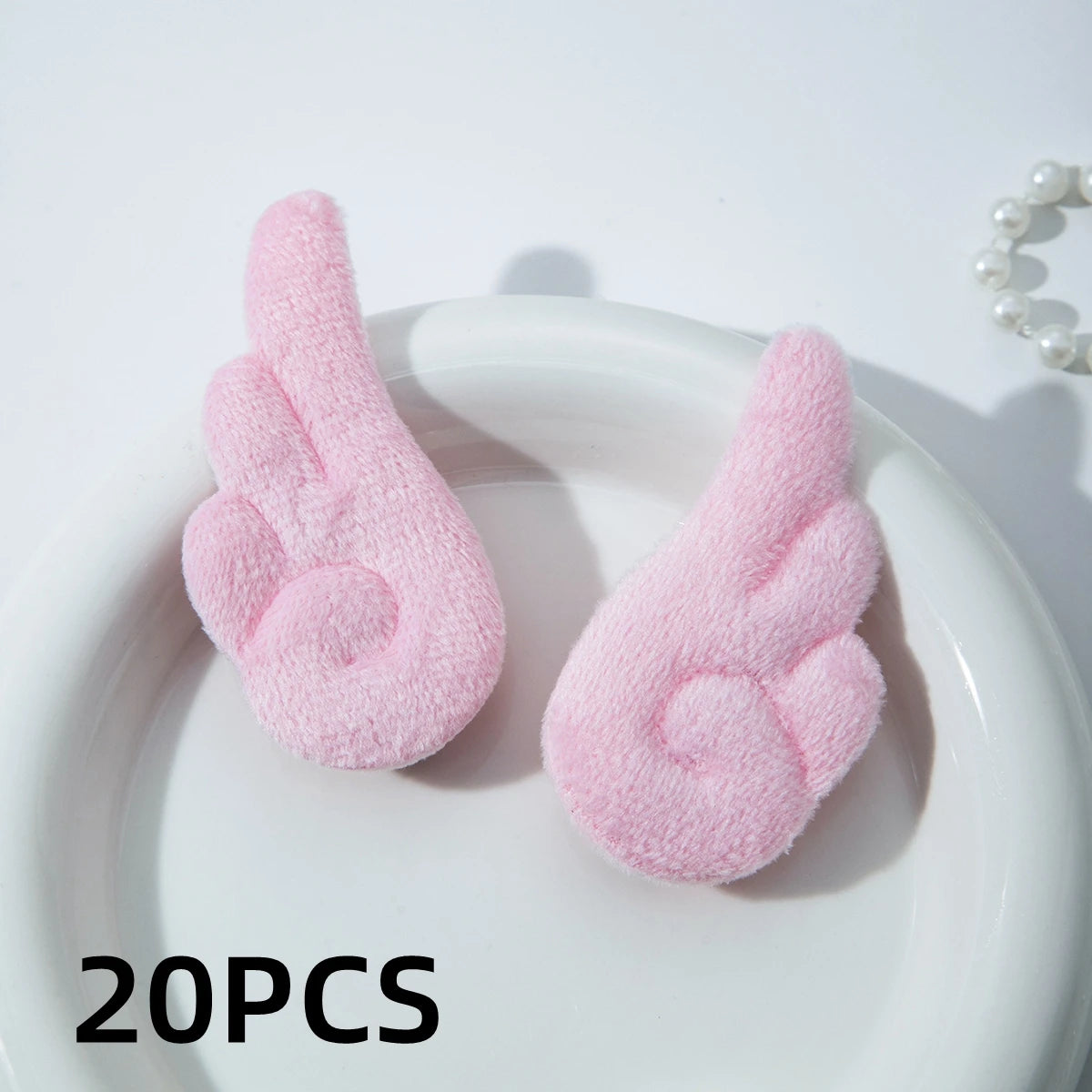 Angel Wing Plush Hair Clips - Cute 5cm Hairpin Barrettes for Girls Sweet Style Headwear & Accessories