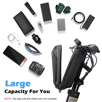Waterproof EVA Hard Shell Front Bag for Electric Scooter | Reflective Handlebar Hanging Storage Accessories | Compatible with Xiaomi M365