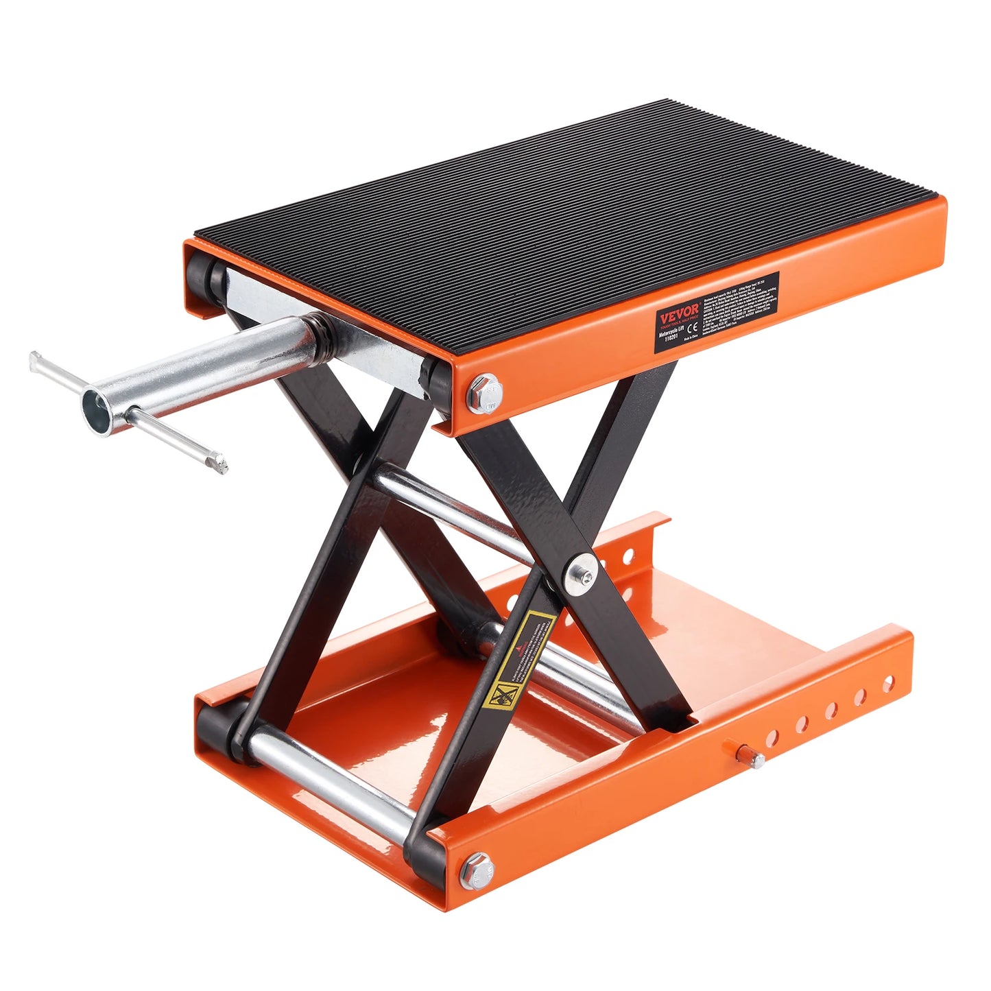 VEVOR Motorcycle Lift – Scissor Jack with 350/1100/1500 LBS Capacity, Wide Deck & Safety Pin for Bikes & Motorcycles