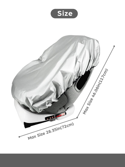 Baby Car Seat Sun Shade Cover – Universal UV Sun & Heat Blocker for Travel, Infant Car Seat Accessory