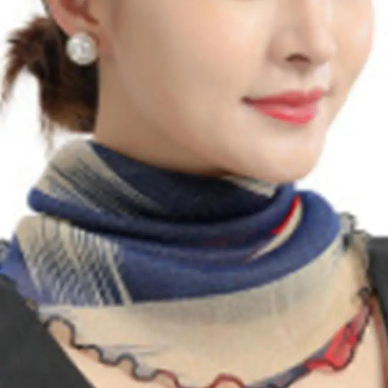 Spring Summer Chiffon Neck Scarf – Lightweight Multi-Function Anti-UV Sunscreen Face & Head Cover for Women