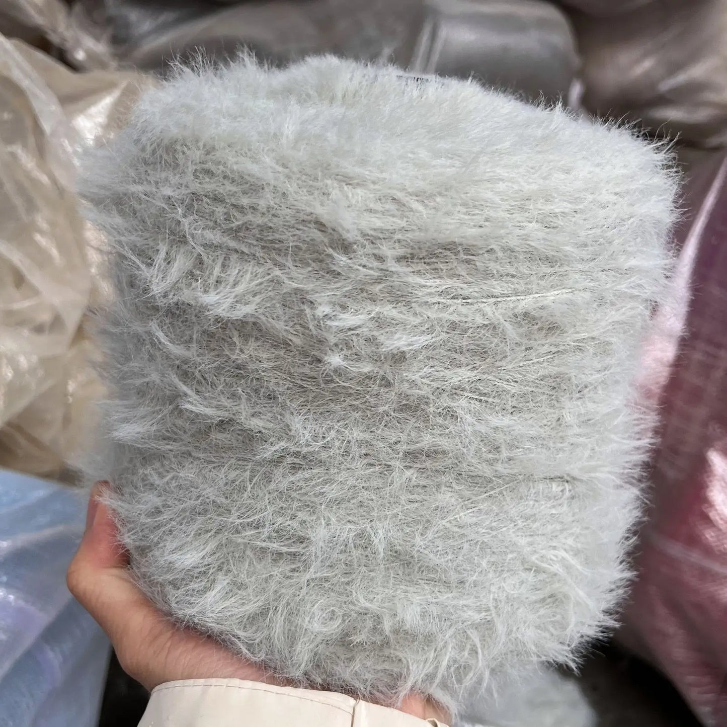 250g Mink Velvet Yarn – Soft Non-Pilling Long & Short Hair Yarn for Shawls, Coats, Scarves & Baby Sweaters