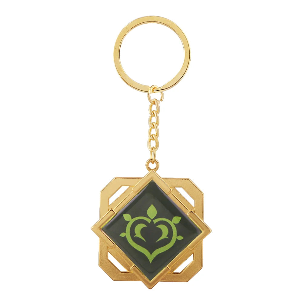 Genshin Impact Venti Eye Keychain 1:1 – Luminous Anime Cosplay Key Ring Backpack Pendant Gaming Accessories Gift