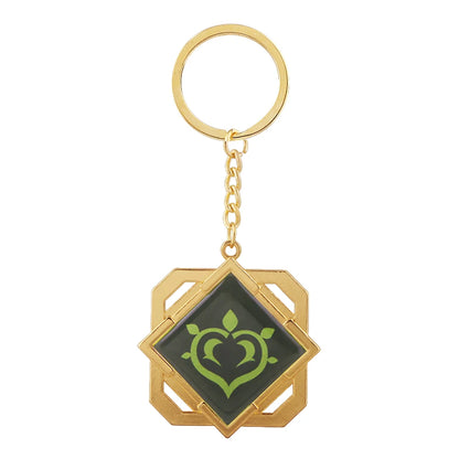 Genshin Impact Venti Eye Keychain 1:1 – Luminous Anime Cosplay Key Ring Backpack Pendant Gaming Accessories Gift