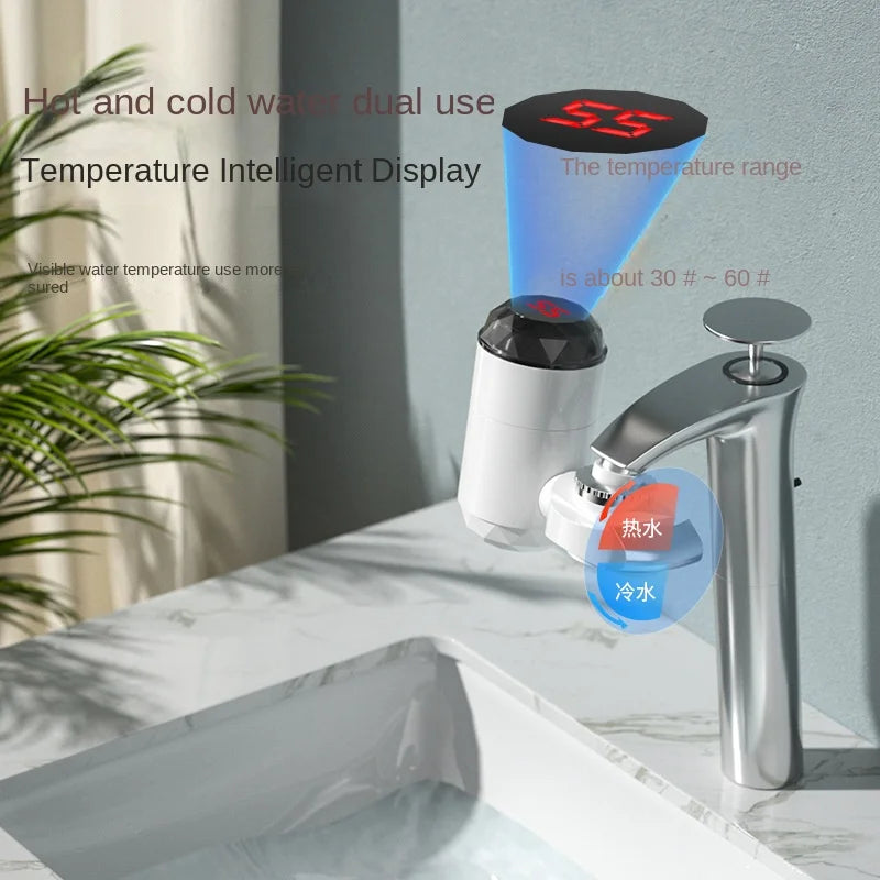 Kitchen Electric Instant Water Heater Tap – Tankless Hot & Cold Heating Faucet