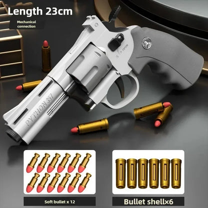 Magnum ZP5 357 Automatic Soft Dart Blaster - Continuous Action Toy with Safe Darts for Kids & Adults